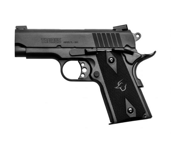 Taurus 1911 Officer Compact .45 ACP Pistol, Blk – 1-191101OFCAL