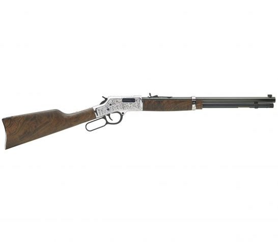 Henry Big Boy Silver Deluxe Engraved .357 Mag/.38 Spl Lever Action Rifle, Brown – H006MSD
