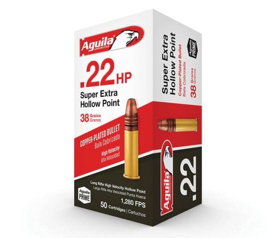 Aguila Special Super Extra HP .22 LR 38 gr Copper-Plated Hollow Point  Ammo, 50/box – 1B222335