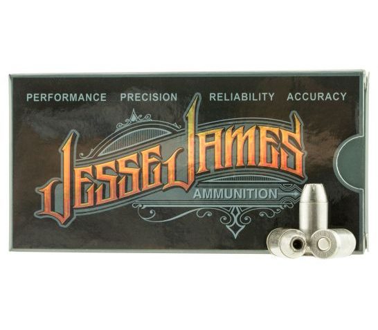 Ammo Inc Jesse James Black Label 230 gr Hollow Point .45 ACP Ammo, 20/box – 45230HPJJ20