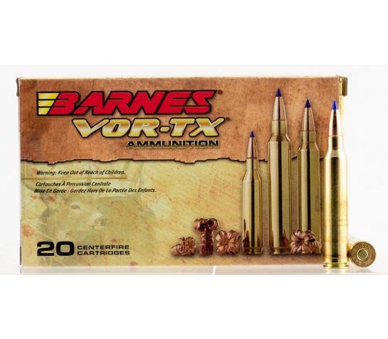 Barnes Bullets VOR-TX 150 gr Tipped TSX Boat Tail .300 Win Mag Ammo, 20/box – 21569