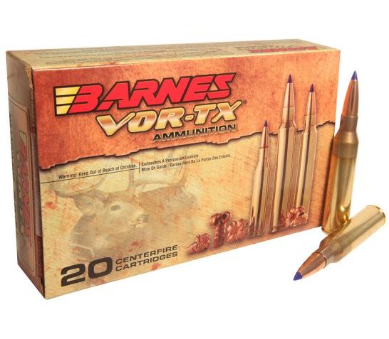 Barnes Bullets VOR-TX 280 gr LRX Boat Tail .338 Lapua Mag Ammo, 20/box – 30727