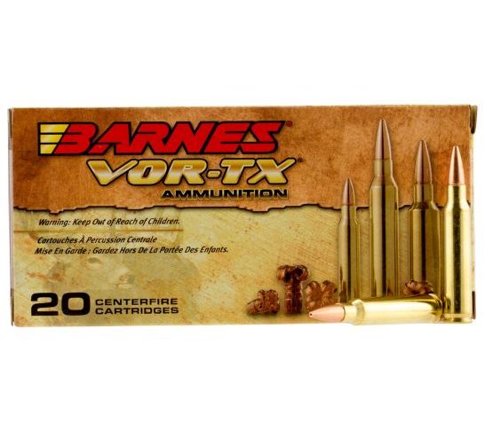 Barnes Bullets VOR-TX 62 gr TSX Boat Tail 5.56 Ammo, 20/box – 31190
