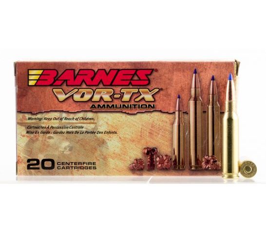 Barnes Bullets VOR-TX 120 gr Tipped TSX Boat Tail 7mm-08 Rem Ammo, 20/box – 21561