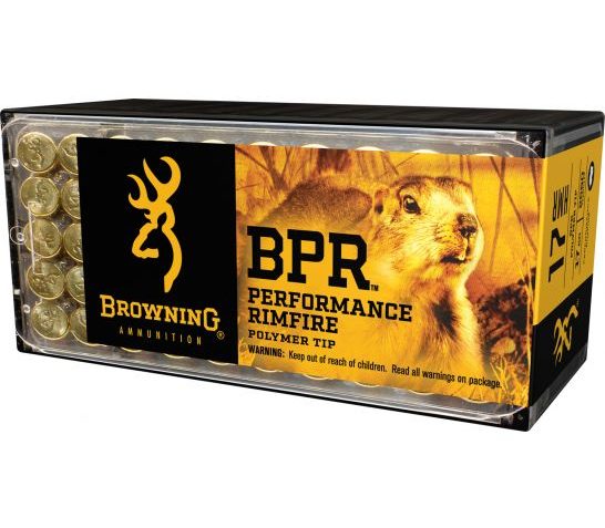 Browning BPR Performance 17 gr Polymer Tip .17 HMR Ammo, 50/box – B195117050
