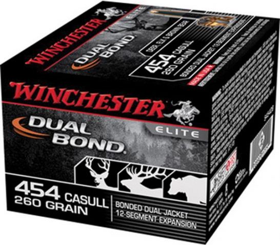 Winchester 454 Casull 260gr Dual Bond Ammunition 20rds – S454DB