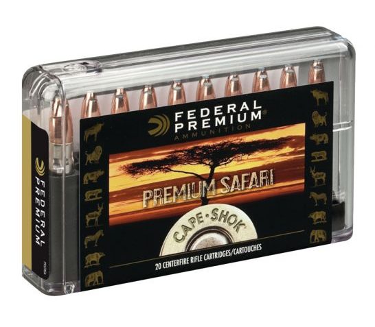 Federal Premium Safari Cape-Shok 570 gr Swift A-Frame .500 Nitro Express Ammo, 20/box – P500NSA