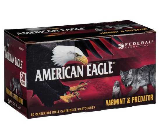 Federal American Eagle Varmint and Predator 90 gr Jacketed Hollow Point 6.8mm SPC Ammo, 50/box – AE6890VP