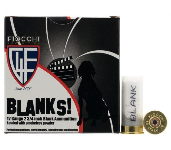 Fiocchi Shotgun Blank 12 Gauge Ammo, 25/box – 12BLANK