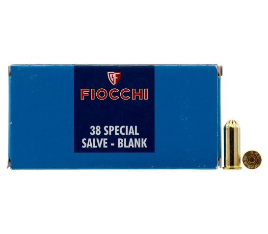 Fiocchi .38 Spl Blank Ammo, 50/box – 38BLANK
