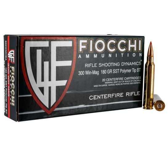 Fiocchi Extrema Rifle Line 180 gr SST Polymer Tip BT .300 Win Mag Ammo, 20/box – 300WMHSA