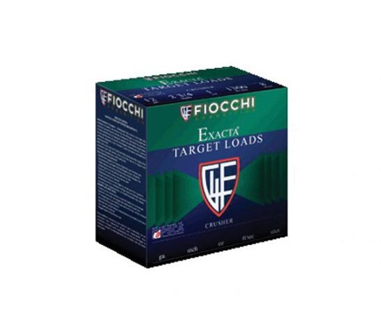Fiocchi Exacta Clay Target Line Little Rino 2.75" 12 Gauge Ammo, 250 Rounds – 12TX75