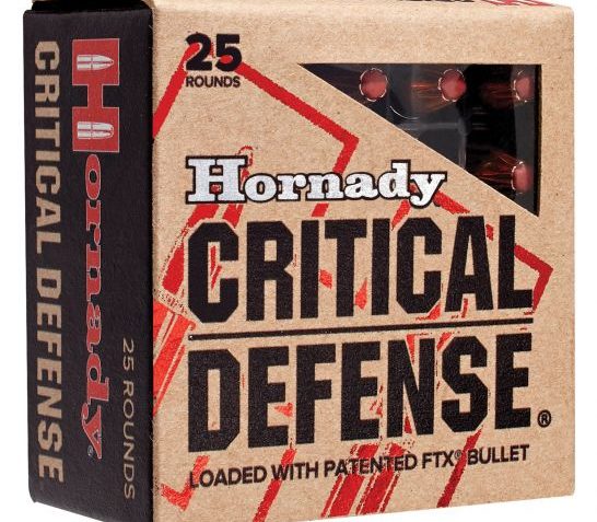 Hornady Critical Defense 60 gr Flex Tip Expanding .32 ACP Ammo, 25/box – 90063