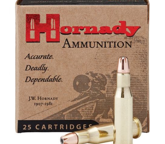 Hornady Custom 45 gr Hollow Point Match .218 Bee Ammo, 25/box – 8307