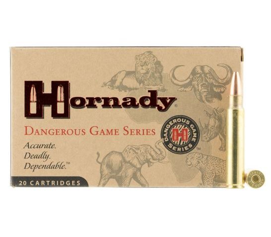 Hornady Dangerous Game 300 gr Solid .375 Ruger Ammo, 20/box – 8232