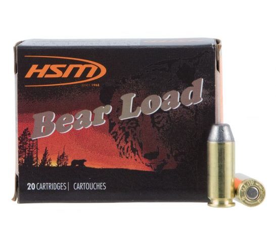 HSM Ammunition Bear Load 200 gr Hard Lead Round Nose Flat Point 10mm Ammo, 20/box – HSM-10mm-9-N-20