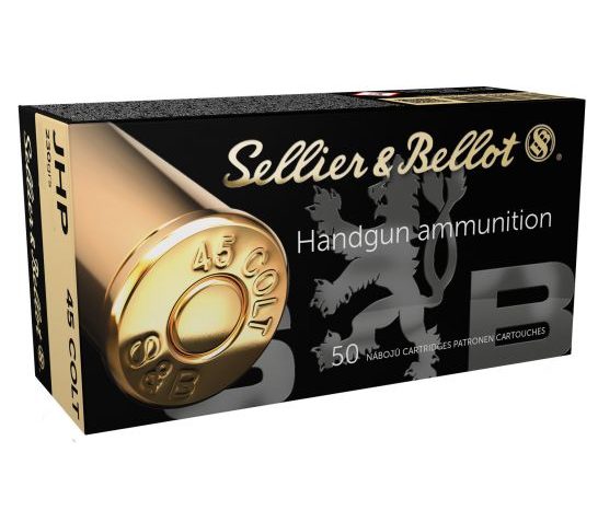 Sellier & Bellot 230 gr Jacketed Hollow Point .45 Colt Ammo, 50/box – SB45F