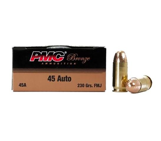 PMC Ammunition 230 gr FMJ 45 ACP Ammo, 250/box – 45ABP