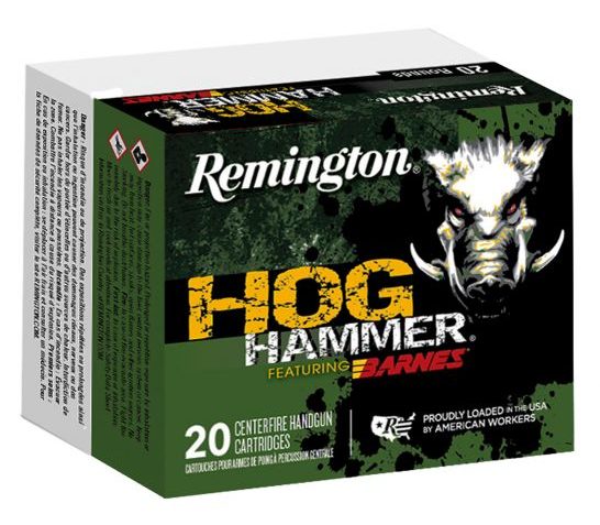 Remington Hog Hammer Handgun 155 gr Barnes XPB 10mm Ammo, 20/box – PHH10MM1