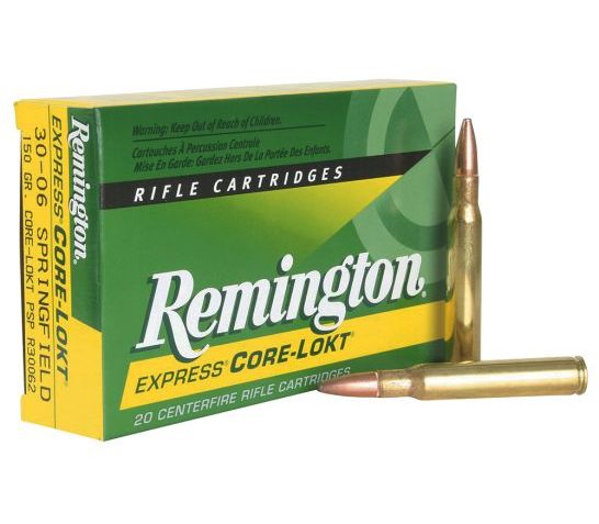 Remington Core-Lokt 225 gr Pointed Soft Point .338 Win Mag Ammo, 20/box – R338W1