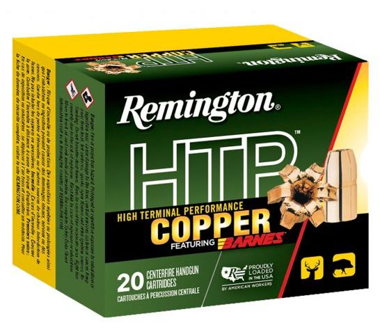 Remington HTP Copper 300 gr Barnes TSX Flat Nose .45-70 Ammo, 20/box – HTP4570G1