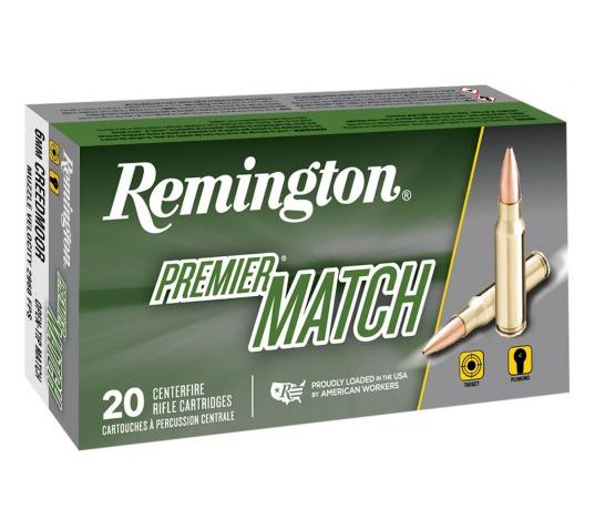 Remington Premier 112 gr Barnes Open Tip Match Boat Tail 6mm Crd Ammo, 20/box – RM6CM01
