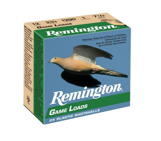 Remington Lead Game Loads 2.75" 12 Gauge Ammo 7-1/2, 25/box – GL127