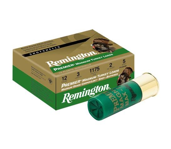 Remington Premier High-Velocity Magnum Copper-Plated Turkey 3.5" 12 Gauge Ammo 4, 10/box – PHV1235M4