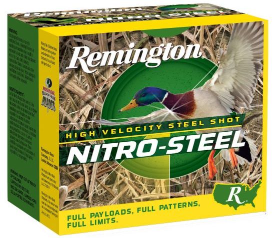 Remington Nitro Steel 3.5" 12 Gauge Ammo BB, 25/Box – NSI1235BB