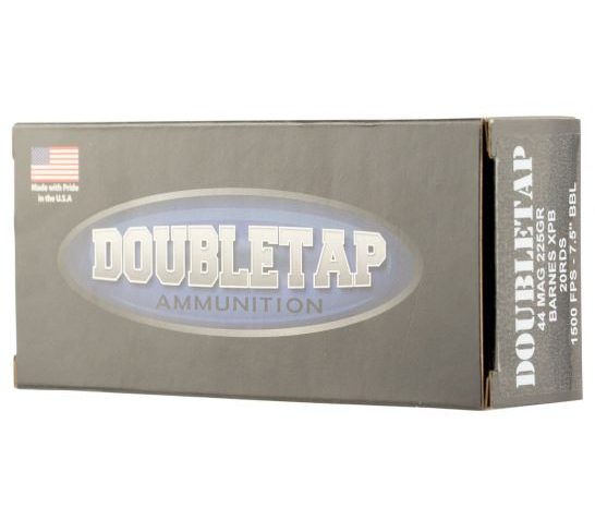 DoubleTap Ammunition DT Hunter 225 gr Barnes XPB .44 Mag Ammo, 20/box – 44M225X