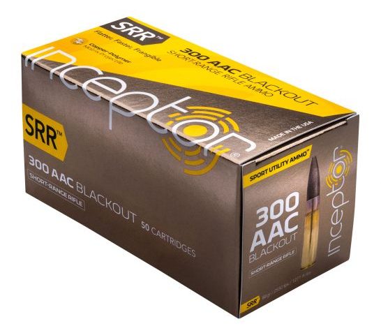 Inceptor Sport Utility 88 gr SRR .300 Blackout Ammo, 50/box – 300SRRBLK50