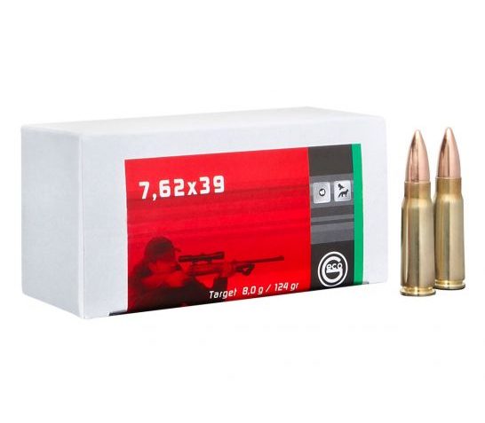 Geco Target 124 gr Full Metal Jacket 7.62x39mm Ammo, 20/box – 265840020