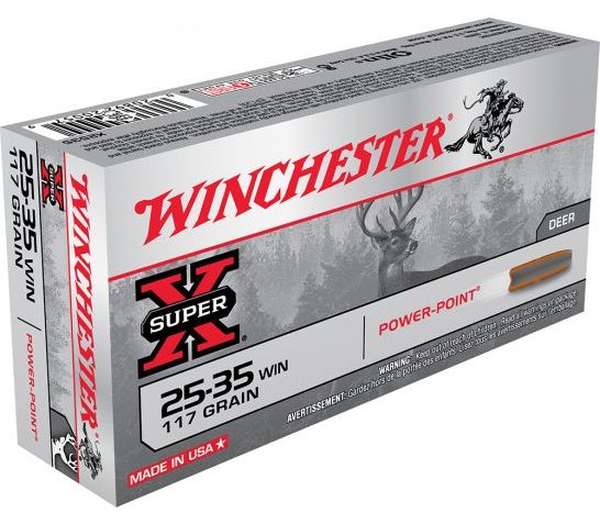Winchester Ammunition Super-X 117 gr Power-Point .25-35 Win Ammo, 20/box – X2535