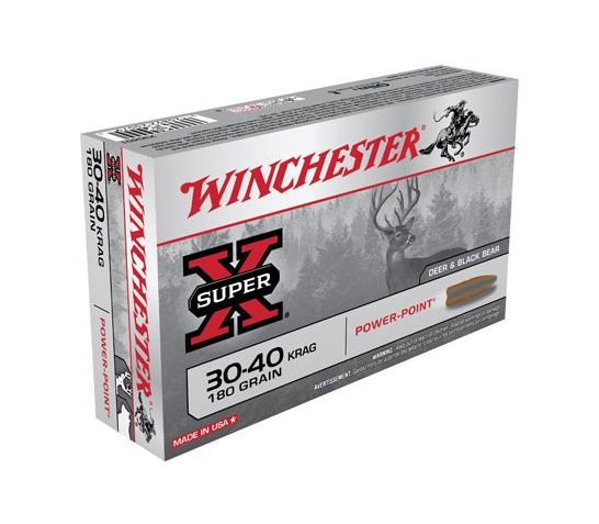 Winchester Ammunition Super-X 180 gr Power-Point .30-40 Krag Ammo, 20/box – X30401
