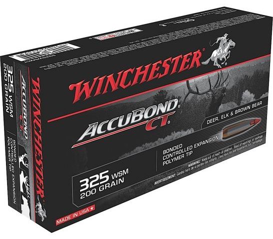 Winchester Ammunition Expedition Big Game 200 gr AccuBond CT .325 WSM Ammo, 20/box – S325WSMCT