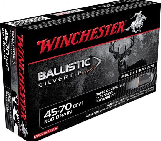 Winchester Ammunition Ballistic Silvertip 300 gr Polymer Tip .45-70 Ammo, 20/box – SBST4570