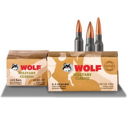 Wolf Performance Military Classic 168 gr Soft Point .308 Win/7.62 Ammo, 500/case – MC308SP168