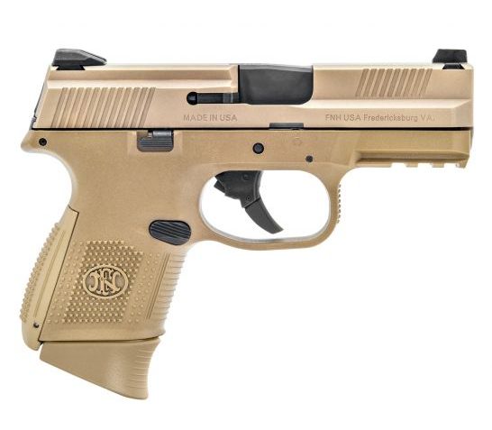 FN America FNS-9 Compact 9mm Consumer Pistol, FDE – 66-100113