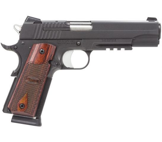 Sig Sauer 1911 Full-Size .45 ACP Pistol, Black Nitron – 1911R-45-BSS-CA