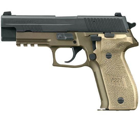 Sig Sauer P220 Combat Full-Size California Compliant .45 ACP Semi-Automatic Pistol, Hardcoat Anodized FDE – 220-45-CP-DS-CA