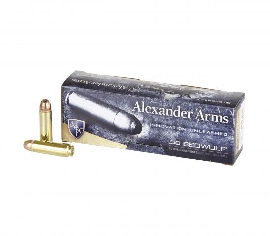 Alexander Arms Hornady XTP 350 gr HP .50 Beowulf Ammo, 20/box – A-B350XTPBOX