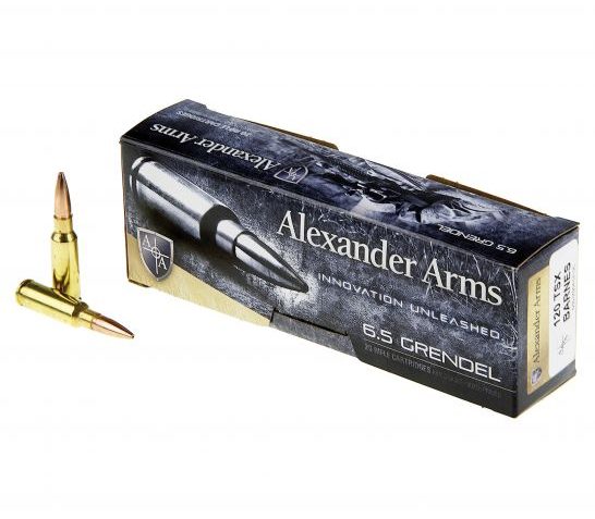 Alexander Arms 120 gr NBT .6.5 Grendel Ammo, 20/box – AG120BTBOX