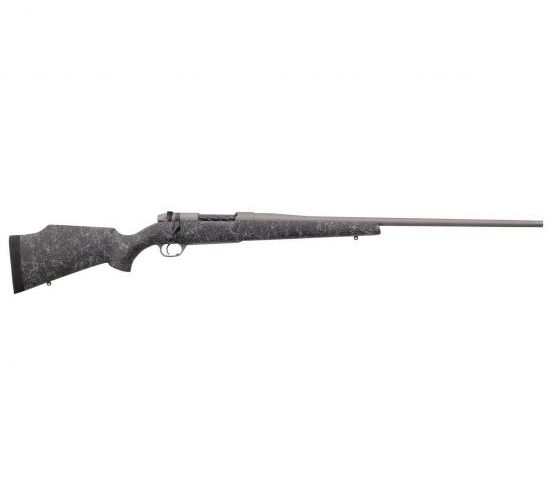 Weatherby Mark V Weathermark .257 Weatherby Mag Bolt Action Rifle, Matte Gel Coated Black, Spiderweb Accent – MWM01N257WR6T