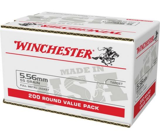 Winchester Ammo WM193200 5.56 NATO 55 gr Full Metal Jacket 200rd