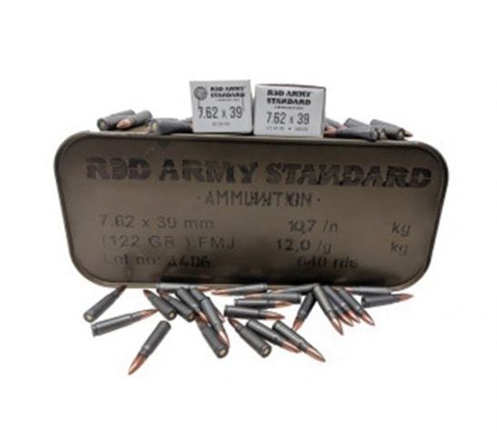 Red Army Standard 122 gr FMJ 7.62x39mm Ammo, 640rd Spam Can – AM3266