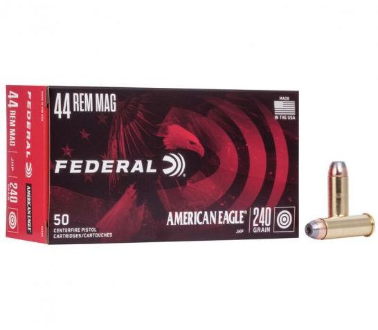 Federal American Eagle 240 gr JHP .44 Rem Mag Ammo, 50/pack – WMAE44A