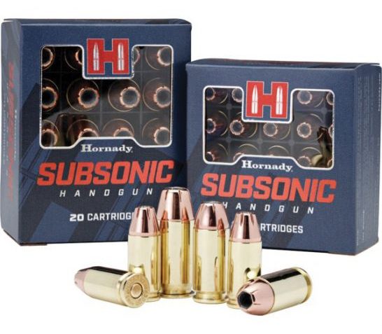 Hornady Subsonic 180 gr XTPHP .40 S&W Ammo, 20/box – 91369