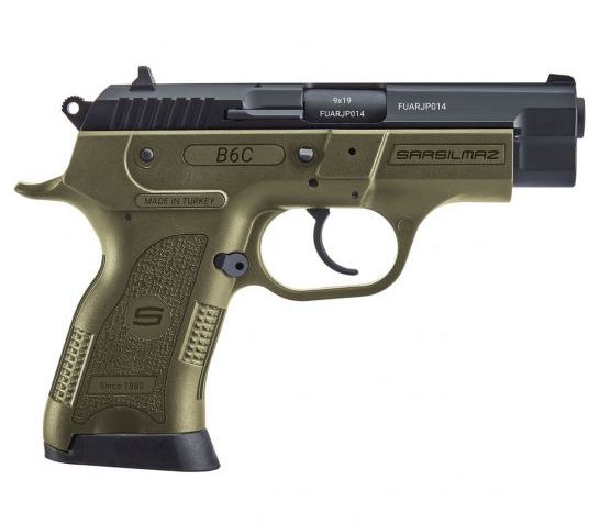 SAR USA B6C Compact 9mm Pistol, OD Green – B6C9OD