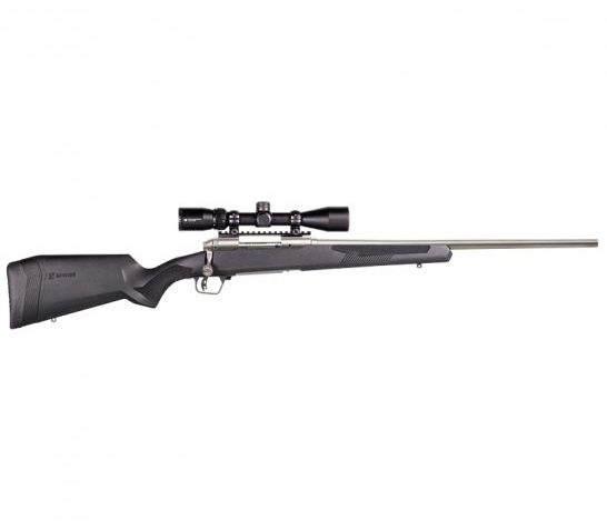 Savage Arms 110 Apex Storm XP 6.5 PRC Bolt Action Rifle w/ 3-9x40mm Vortex Crossfire II Scope, Matte Black – 57596