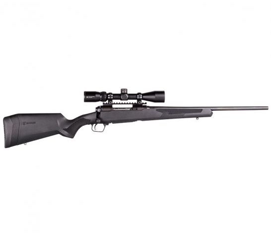 Savage Arms 110 Apex Hunter XP 6.5 PRC Bolt Action Rifle w/ 3-9x40mm Vortex Crossfire II Scope, Matte Black – 57595